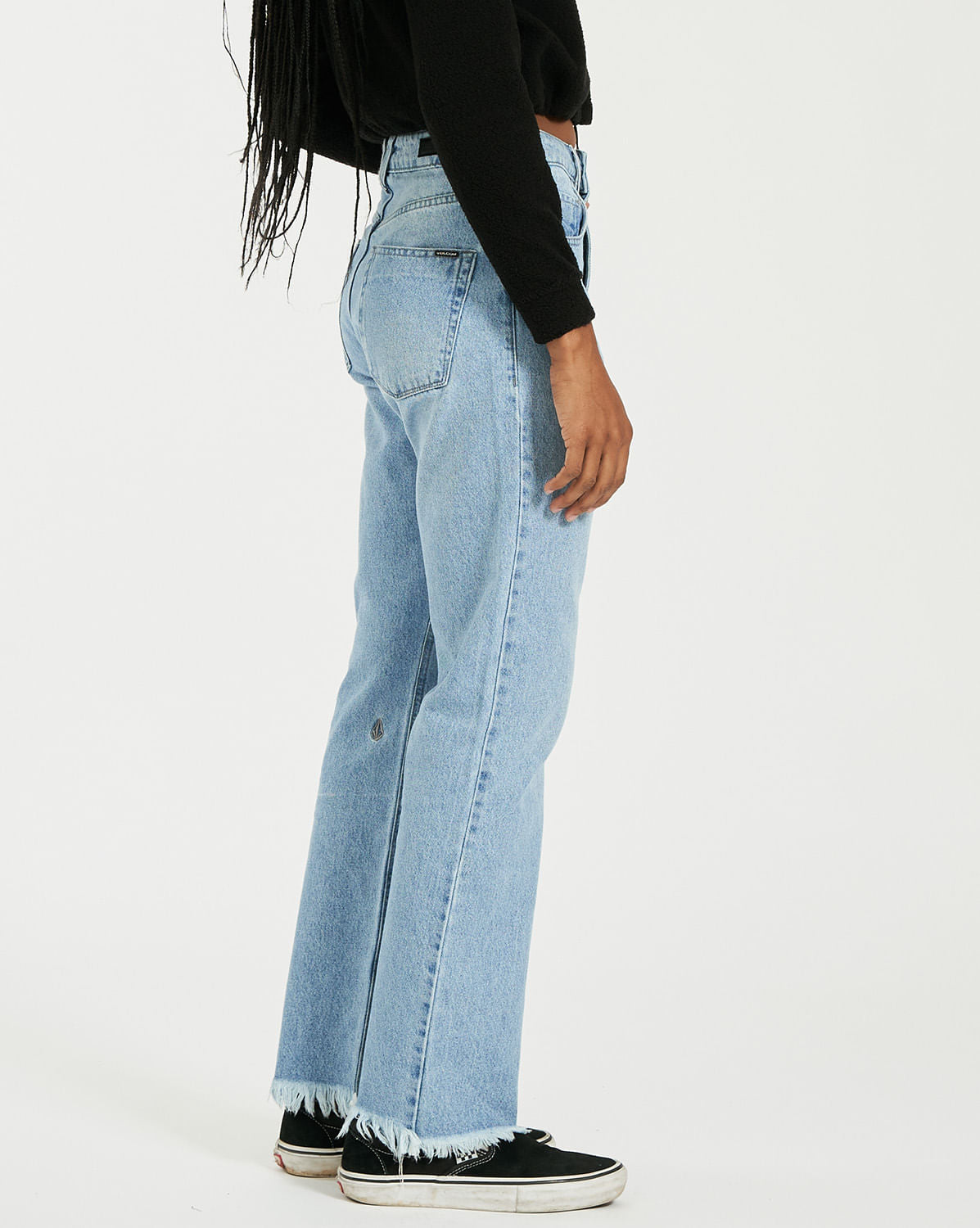 Calça Volcom Stoned High Rise Jeans Blue