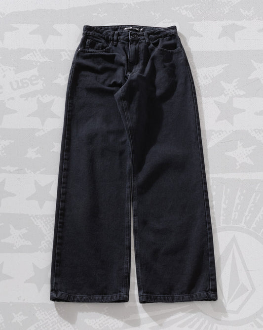 Calça Volcom Stone BF Lowrise Preta