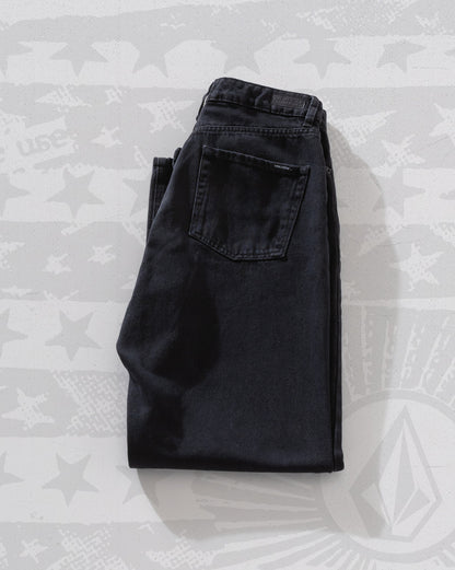 Calça Volcom Stone BF Lowrise Preta