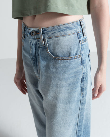 Calça Volcom Stoned High Rise Azul