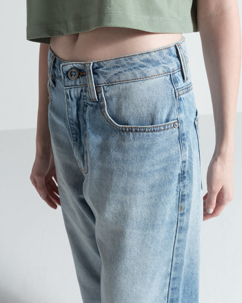 Calça Volcom Stoned High Rise Azul
