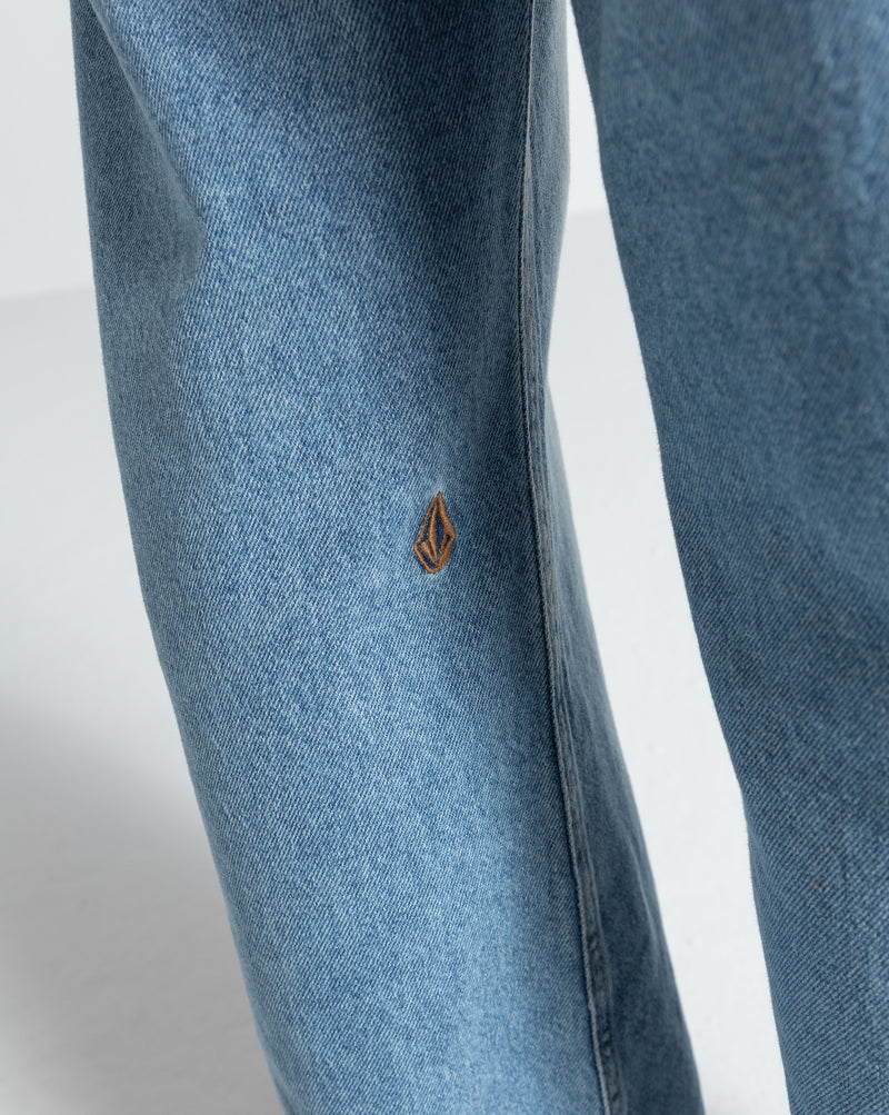 Calça Volcom Stoned High Rise Azul