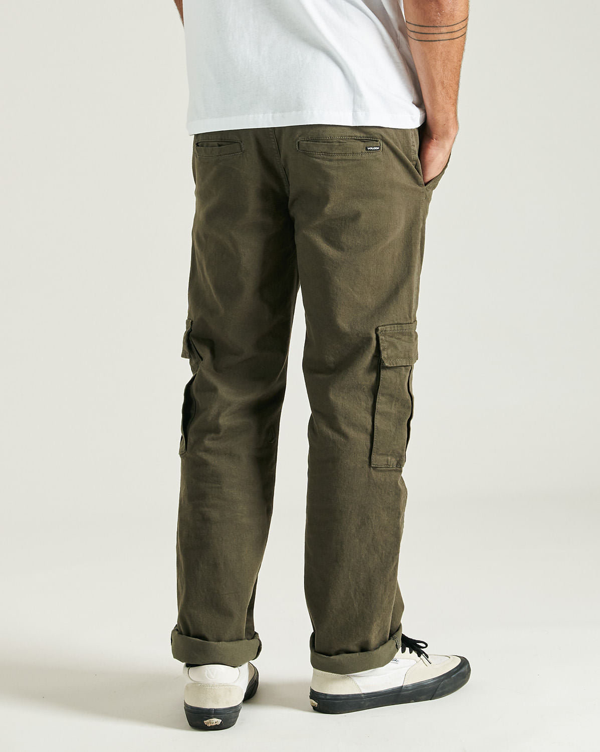 Calça Volcom Stranger Cargo Sarja Militar