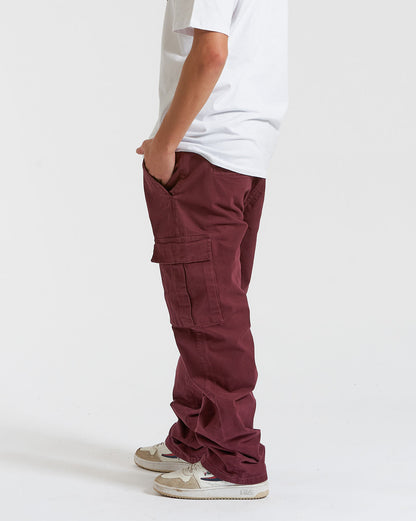 Calça Volcom Stranger Cargo Sarja Vinho