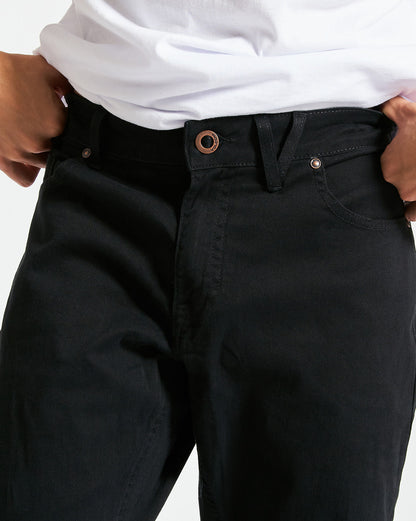 Calça Jeans Volcom Solid Vorta Preta