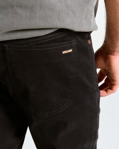 Calça Jeans Volcom Solid Cord Vorta Preta