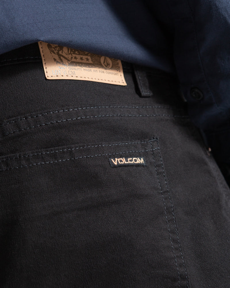Calça Sarja Volcom Solid Colors Vorta Preta