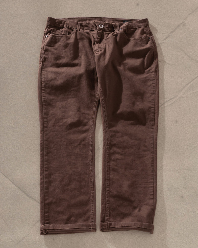 Calça Sarja Volcom Solid Colors Vorta Marrom