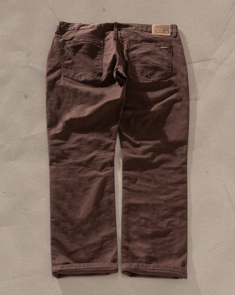 Calça Sarja Volcom Solid Colors Vorta Marrom
