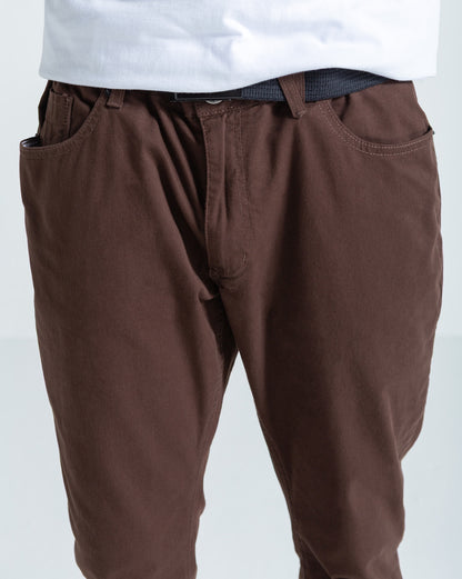 Calça Sarja Volcom Solid Colors Vorta Marrom