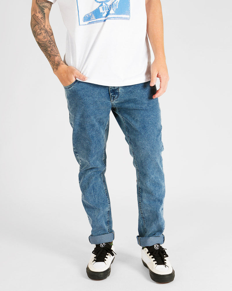 Calça Jeans Volcom Skinny Fit Blue 2x4 Denim