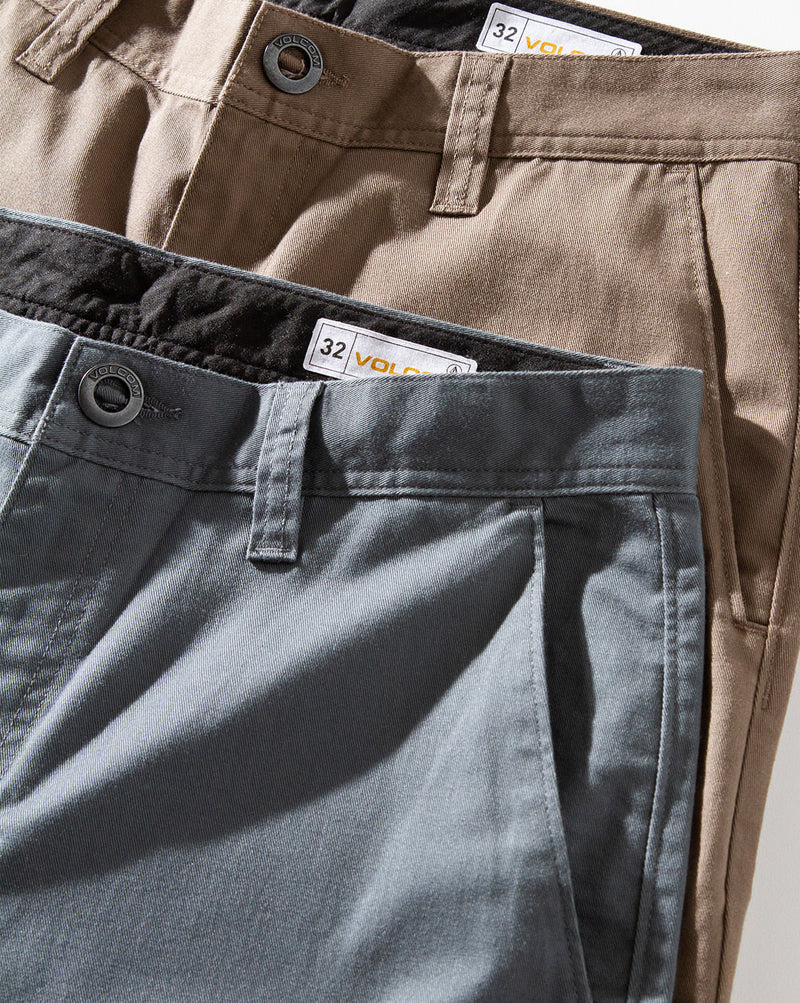 Calça Volcom Frickin Regular Stretch Dark Slate