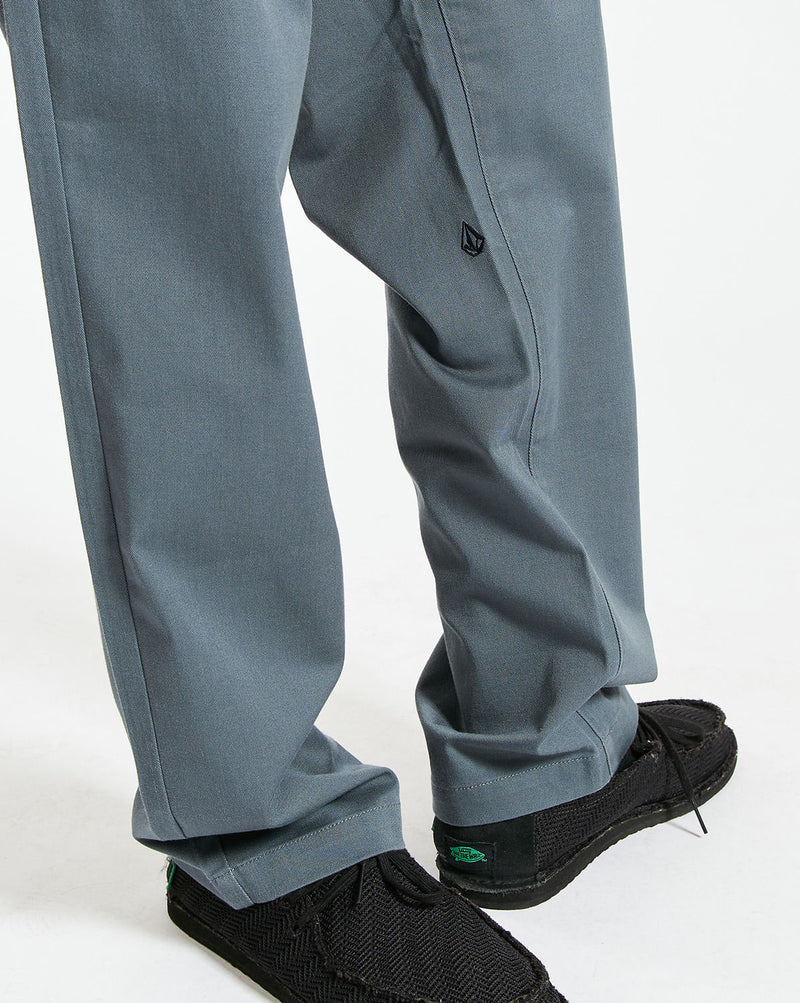 Calça Volcom Frickin Regular Stretch Dark Slate