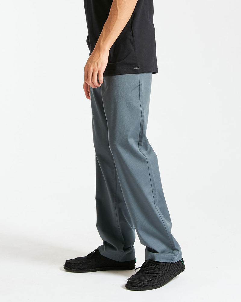 Calça Volcom Frickin Regular Stretch Dark Slate