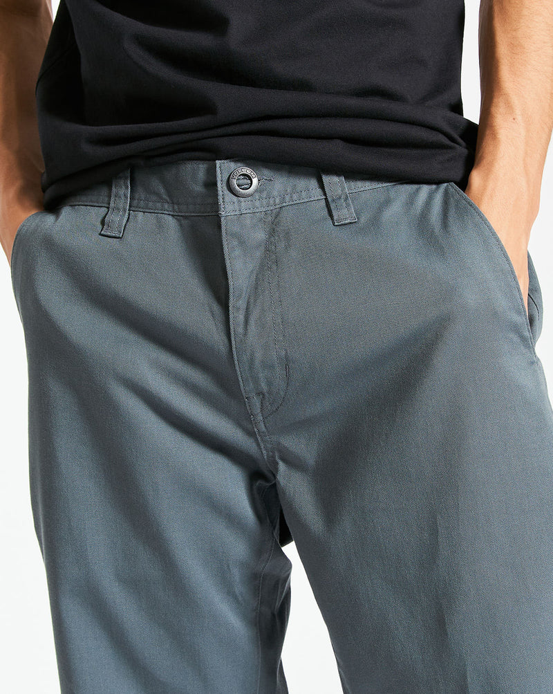 Calça Volcom Frickin Regular Stretch Dark Slate