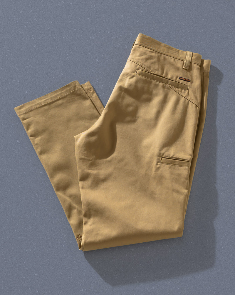 Calça Volcom Frickin Chino Caqui