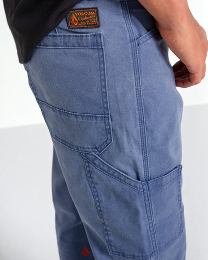 Calça Volcom Gage Work Blue Wash
