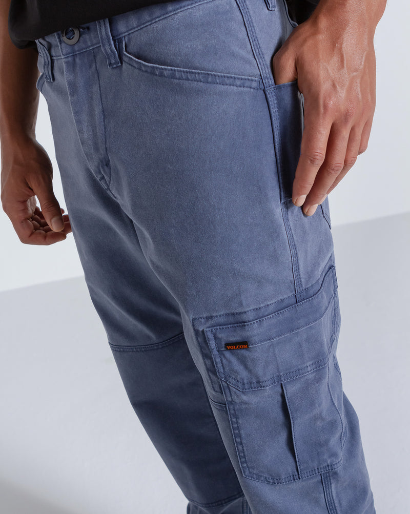 Calça Volcom Gage Work Blue Wash