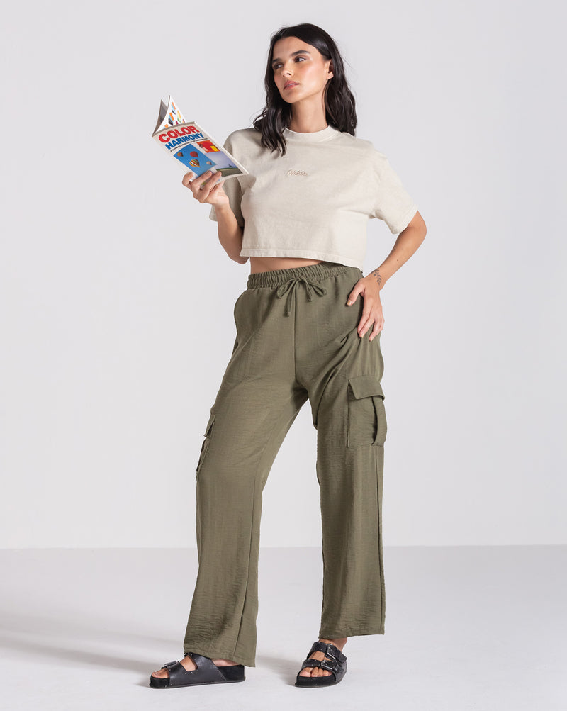 Calça Volcom Lived In Beach Verde