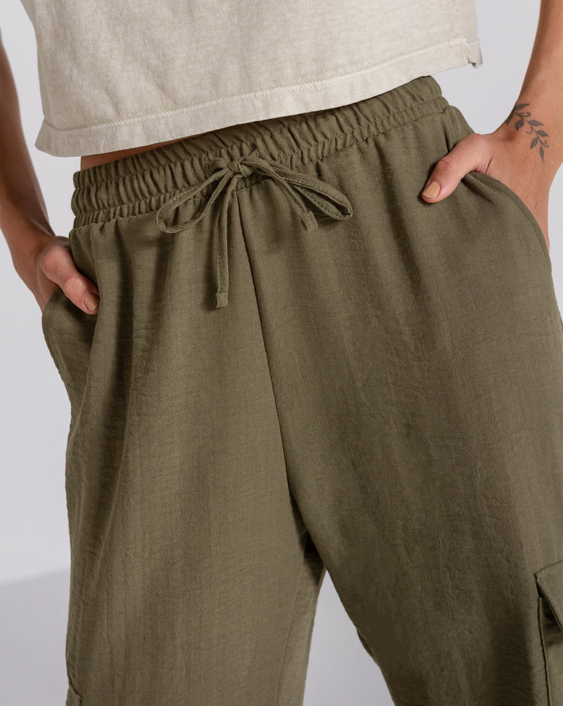 Calça Volcom Lived In Beach Verde