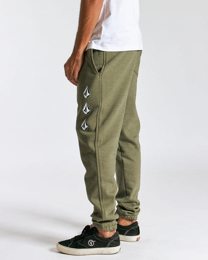 Calça Moletom Volcom Iconic Stone Verde