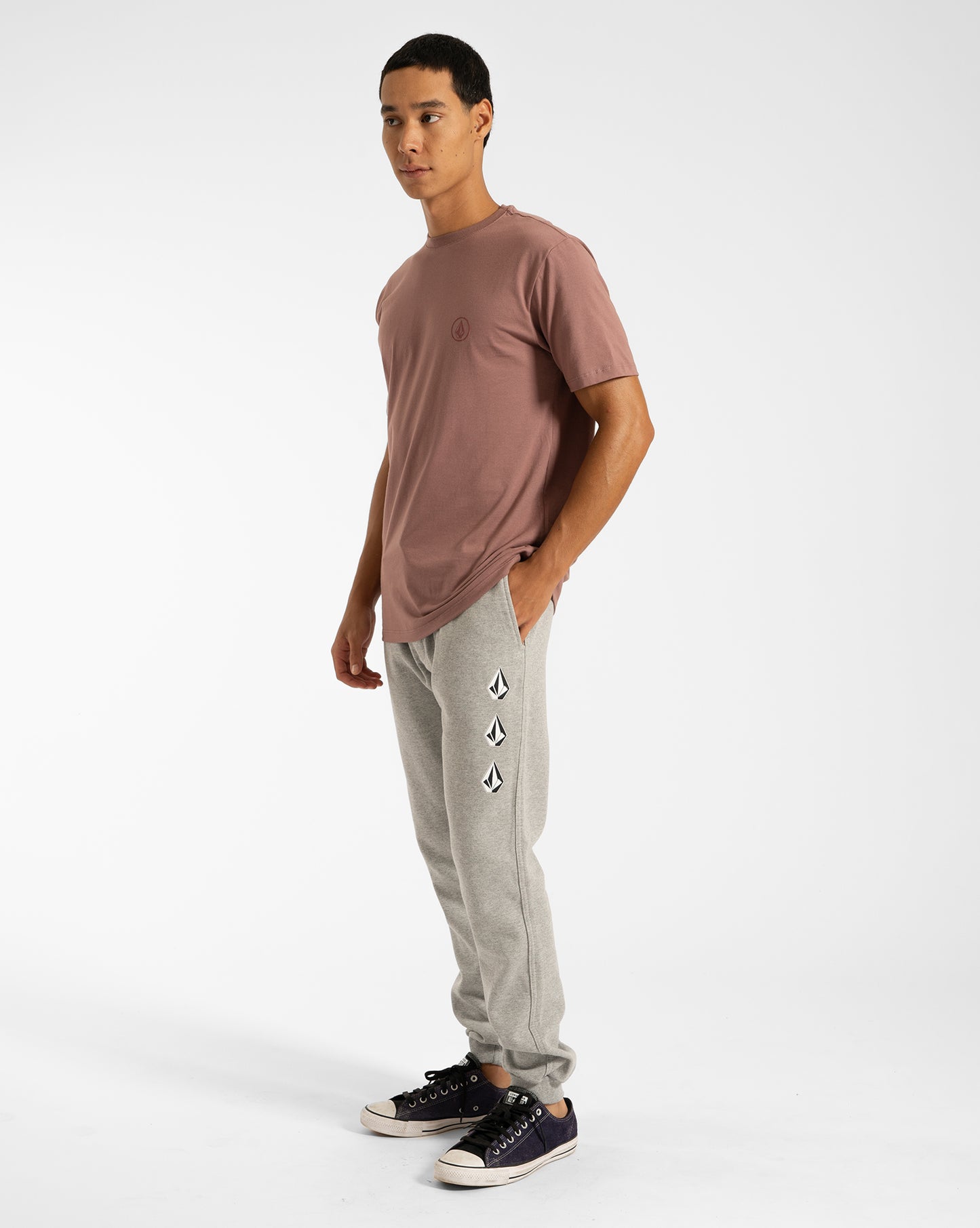 Calça Moletom Volcom Iconic Stone Cinza