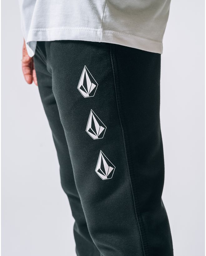 Calça Moletom Volcom Iconic Stone Preta