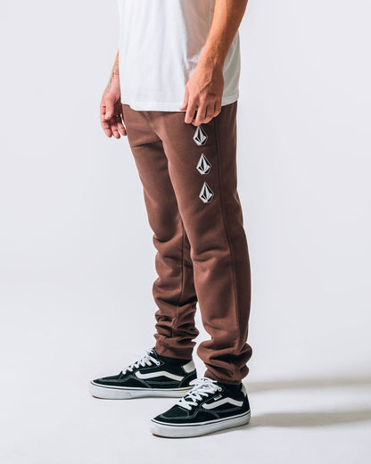 Calça Moletom Volcom Iconic Stone Vinho