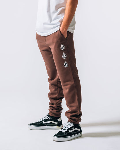 Calça Moletom Volcom Iconic Stone Vinho