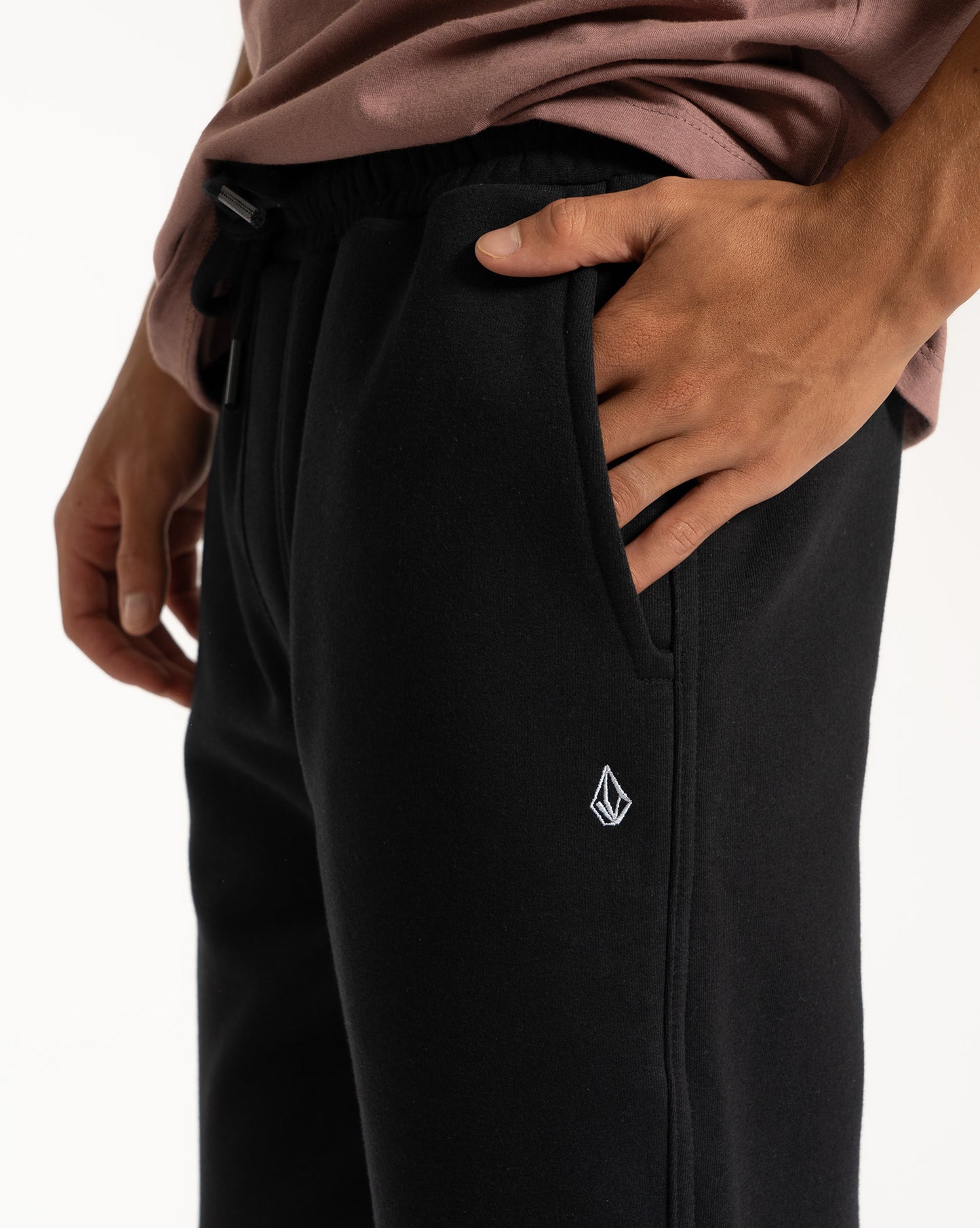 Calça Moletom Volcom Single Stone Preta