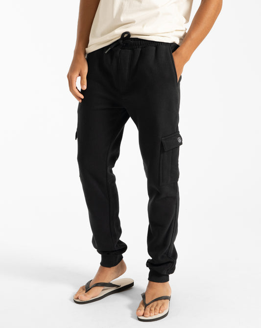 Calça Moletom Volcom Comf Cargo Preta