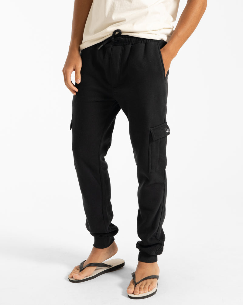 Calça Moletom Volcom Comf Cargo Preta