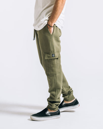 Calça Moletom Volcom Comf Cargo Militar