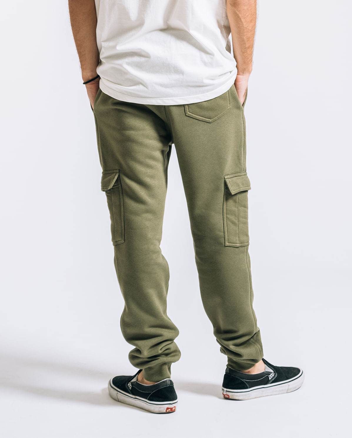 Calça Moletom Volcom Comf Cargo Militar