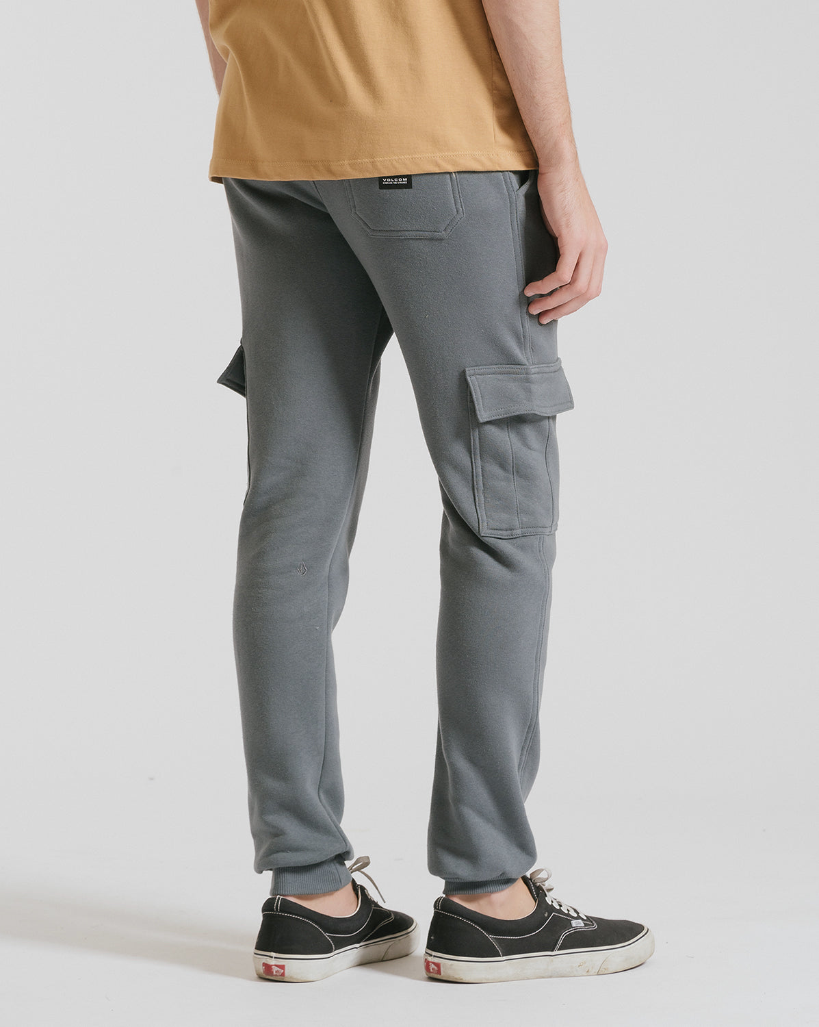 Calça Moletom Volcom Comf Cargo Grafite