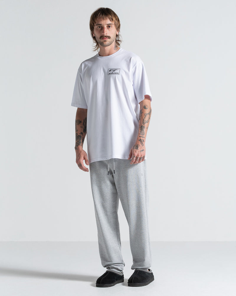 Calça de Moletom Volcom Single Stone Mescla Cinza