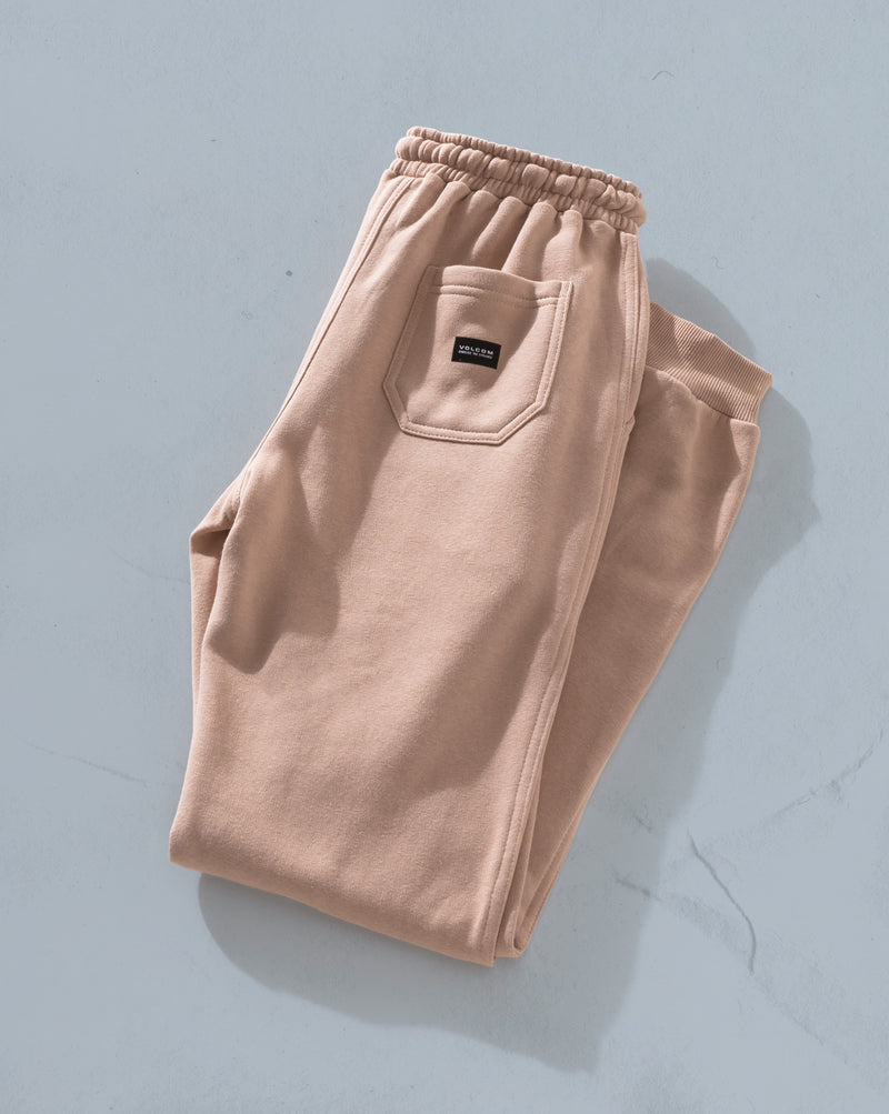 Calça De Moletom Volcom Foreman Bege