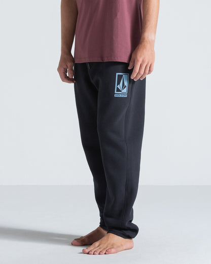 Calça de Moletom Volcom Box Stone Preta