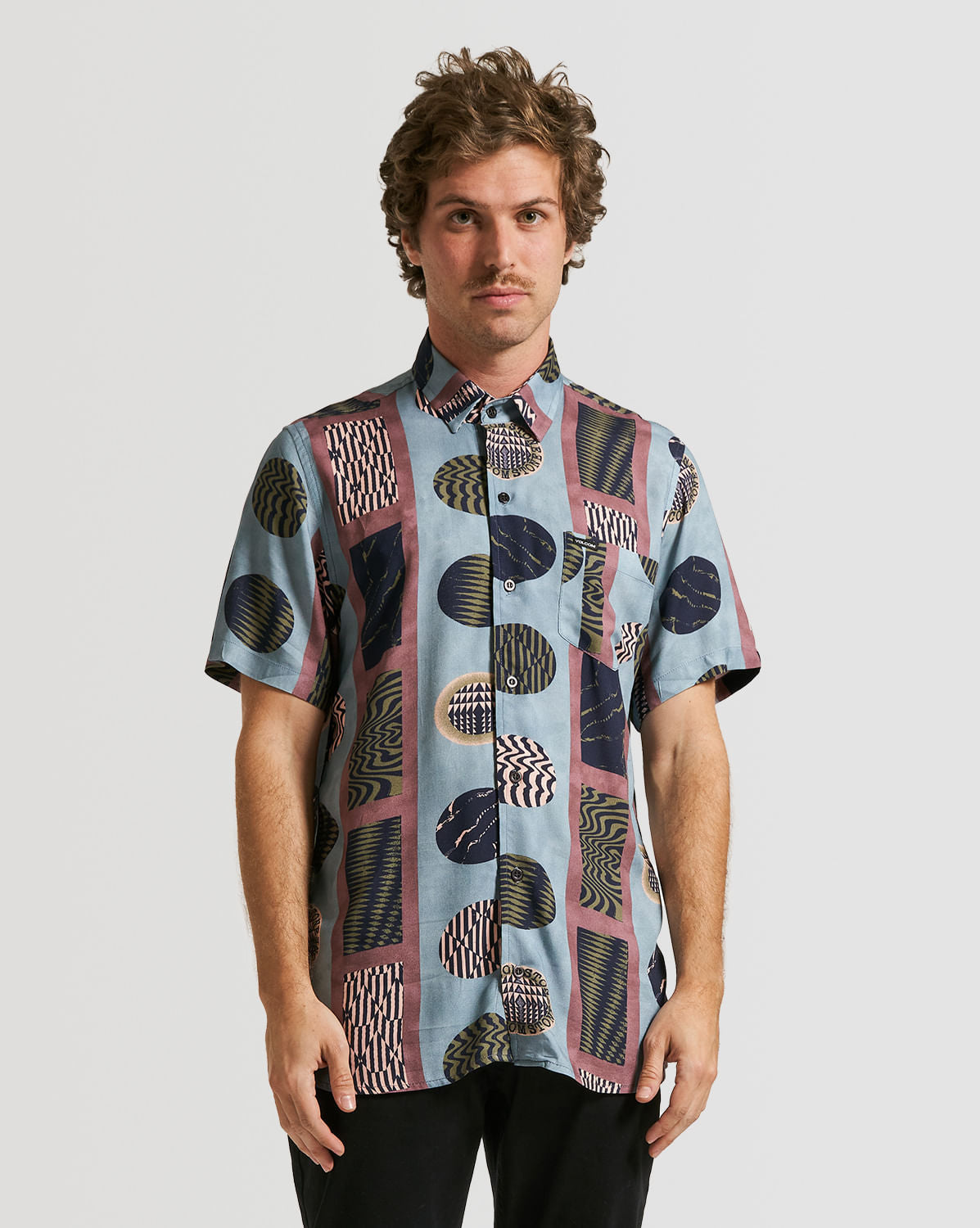 Camisa Volcom Square Peg Azul