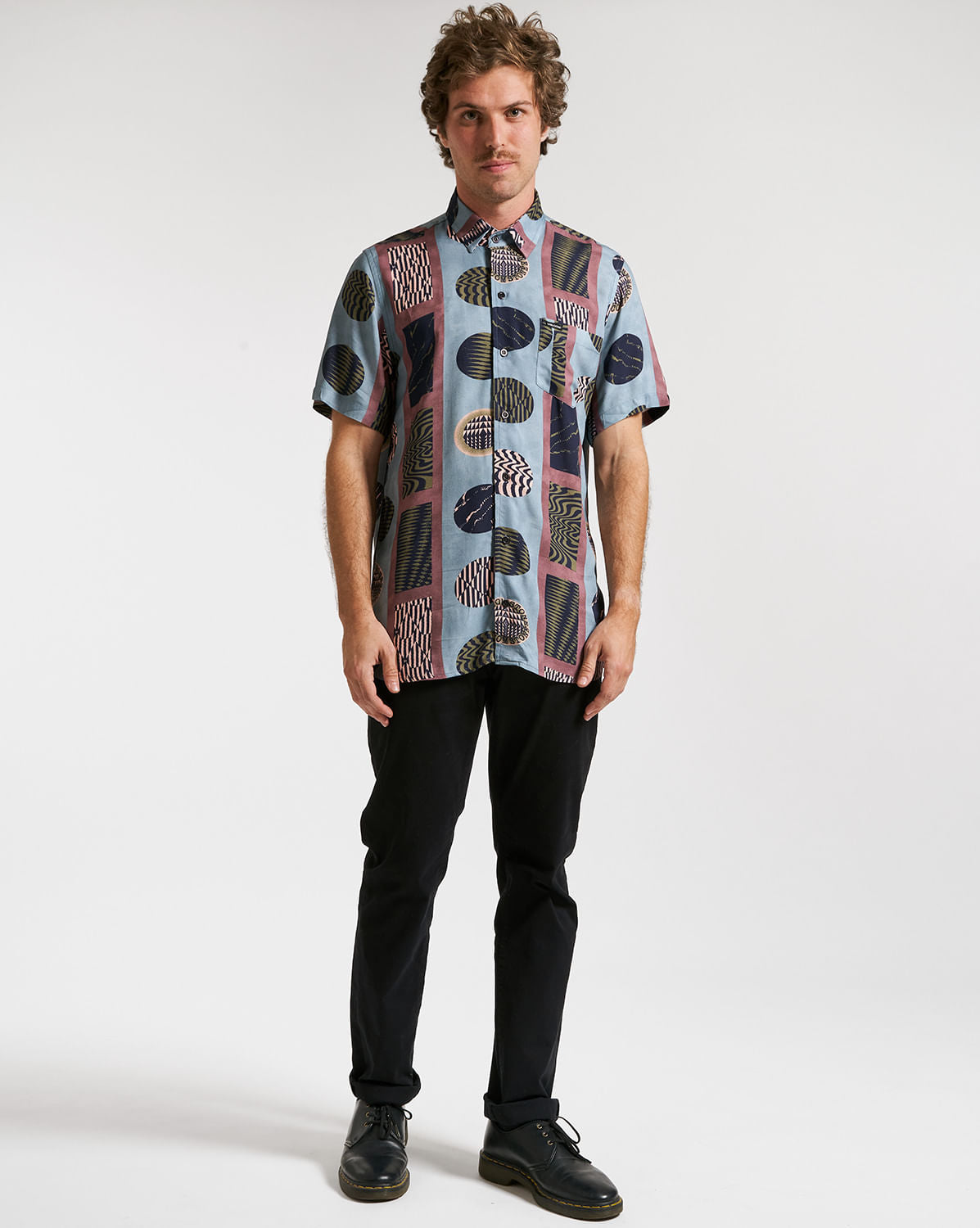 Camisa Volcom Square Peg Azul