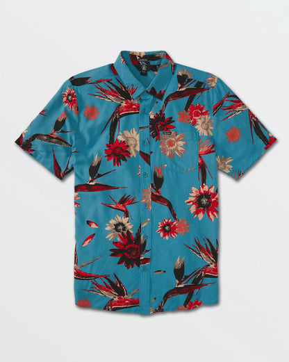 Camisa Volcom Sol Setter Storm Blue