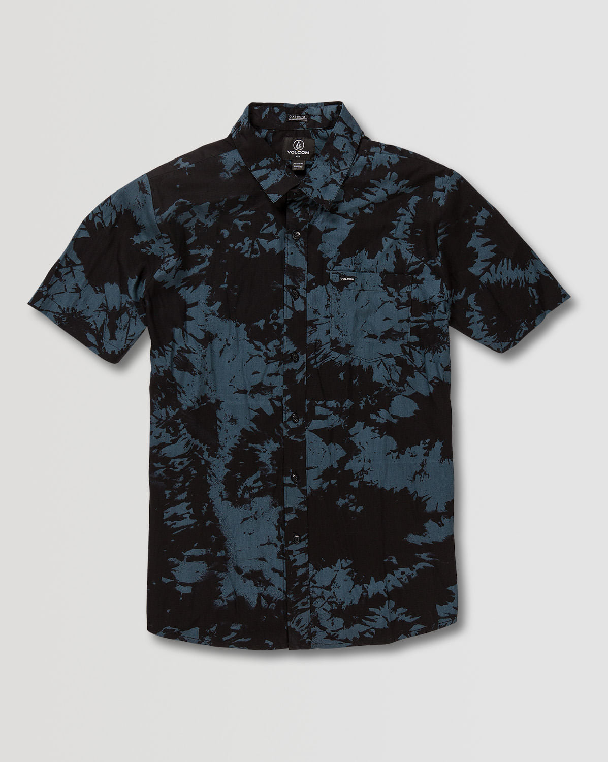 Camisa Volcom Spikerdye Woven Marina Blue