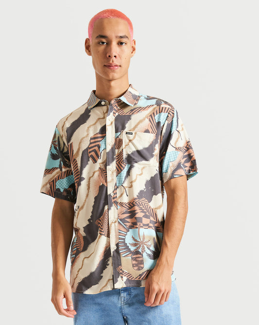 Camisa Volcom Stairway Stone Whitecap Grey