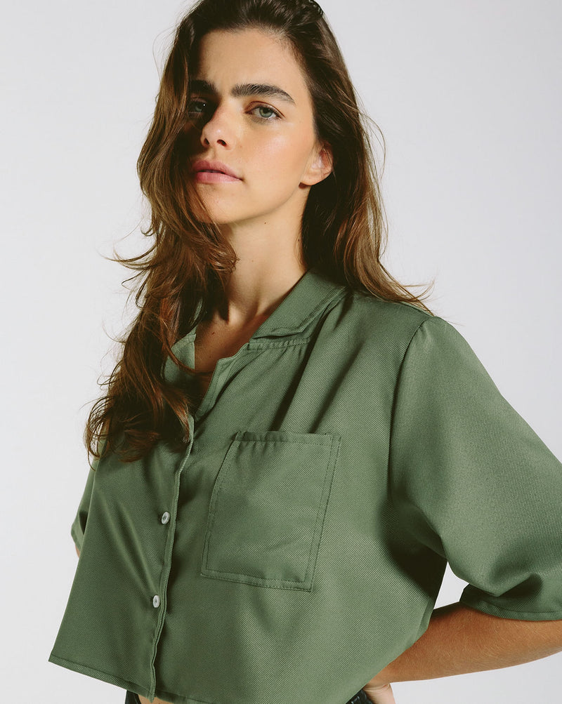 Camisa Volcom Soho Verde