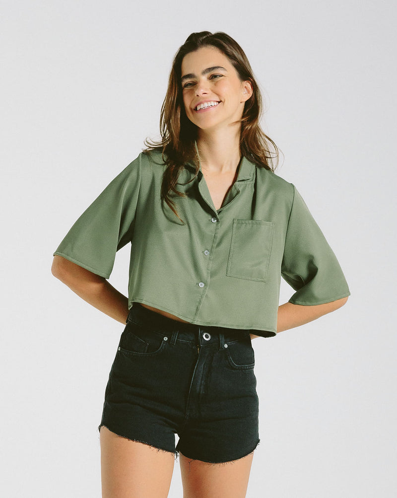 Camisa Volcom Soho Verde