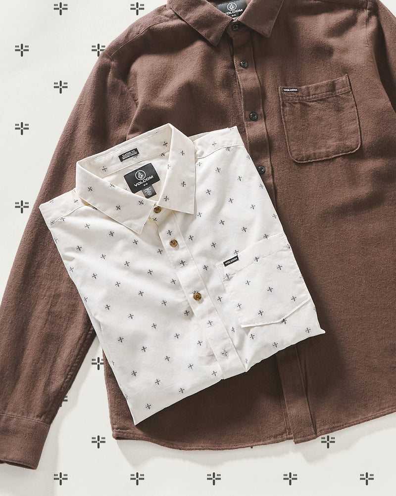 Camisa Volcom Telastone Off White