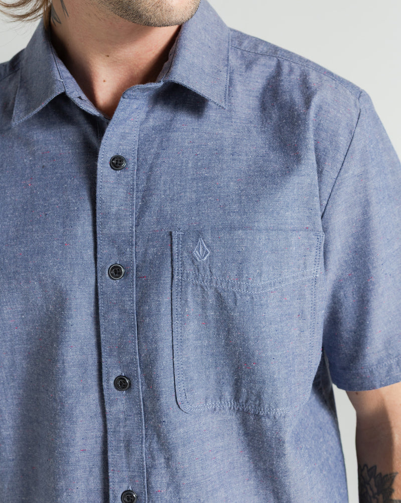 Camisa Volcom Date Knight Blue Wash
