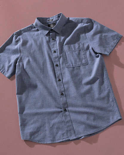 Camisa Volcom Date Knight Blue Wash