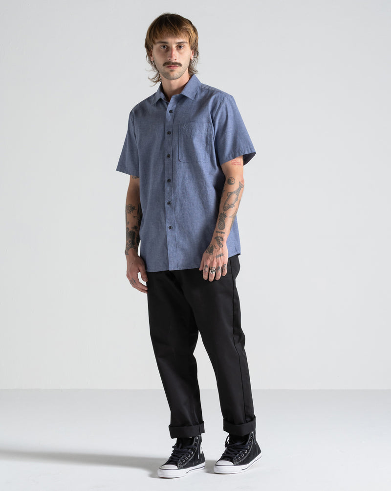 Camisa Volcom Date Knight Blue Wash