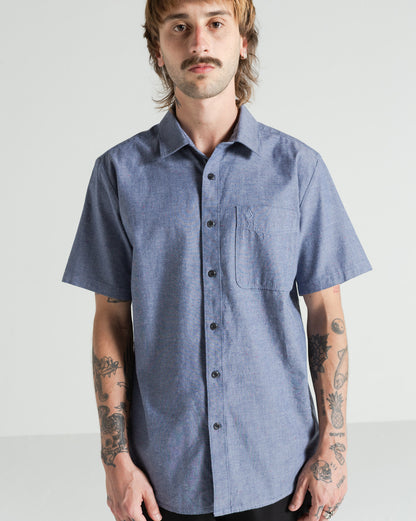 Camisa Volcom Date Knight Blue Wash